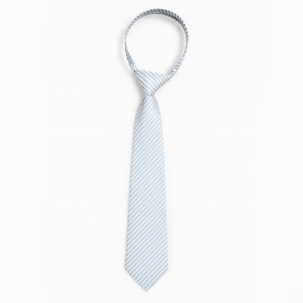 Kids Striped Blue Tie